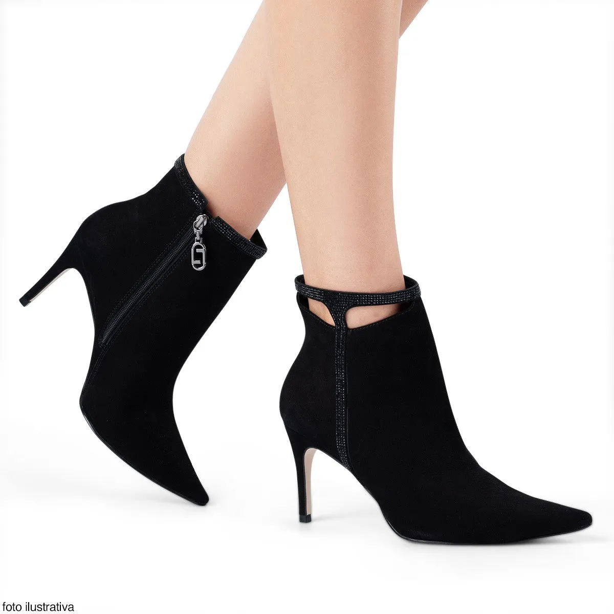 Fabiana Ankle Boots Black Suede