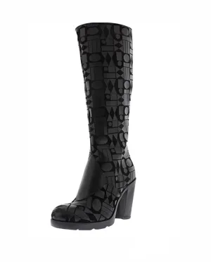 Fly London Magg Black Knee High Zip Made In Portugal