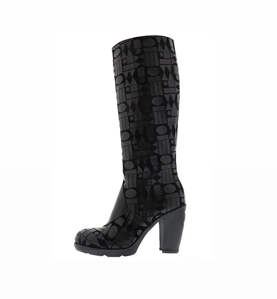 Fly London Magg Black Knee High Zip Made In Portugal