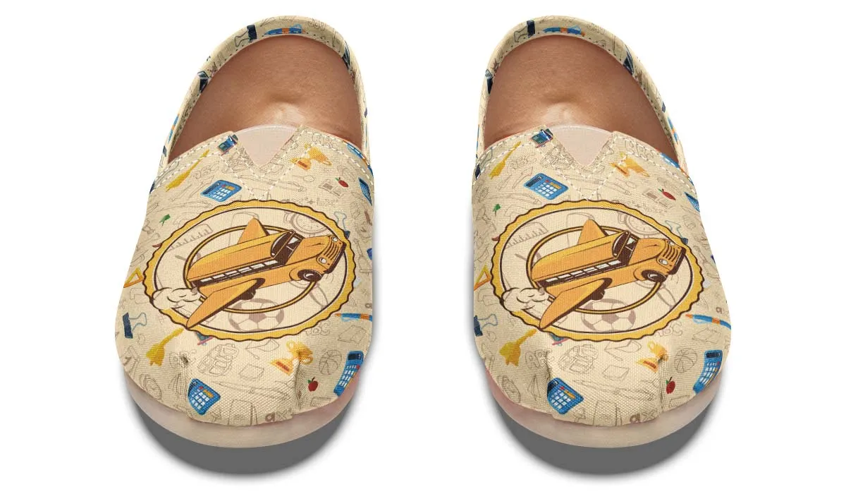 Flying School Bus Casual Shoes