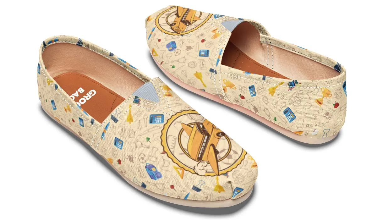 Flying School Bus Casual Shoes