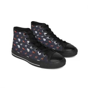 Fox Wolf Bear Deer Women's Classic Sneakers