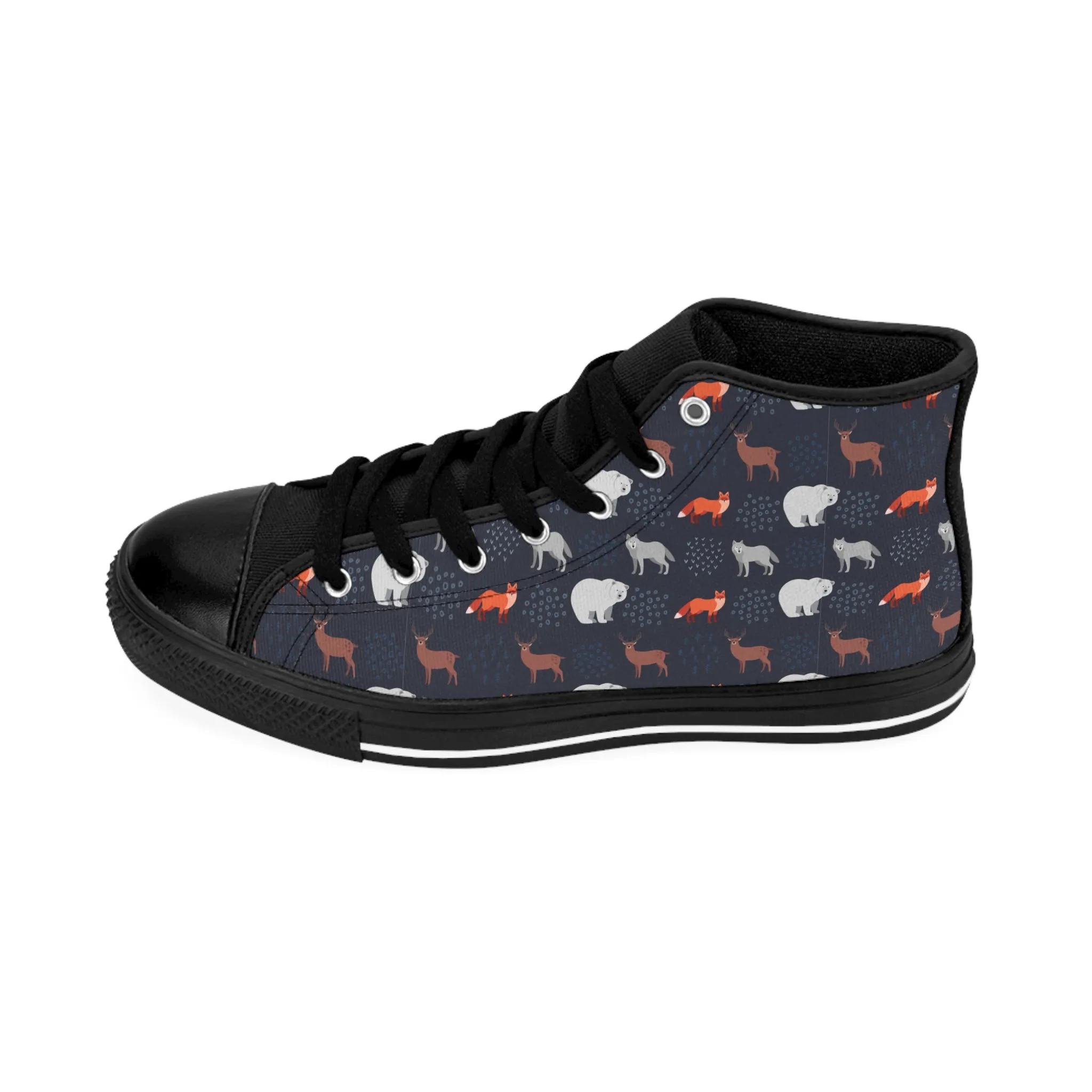Fox Wolf Bear Deer Women's Classic Sneakers
