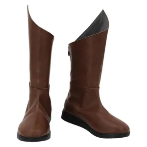 Game Baldur's Gate Shadowheart Cosplay Shoes Brown Boots Halloween Costumes Accessory Custom Made