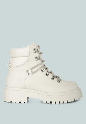 goliath lace up chunky biker boots by London Rag