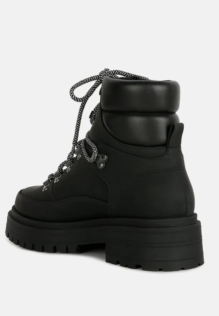 goliath lace up chunky biker boots by London Rag