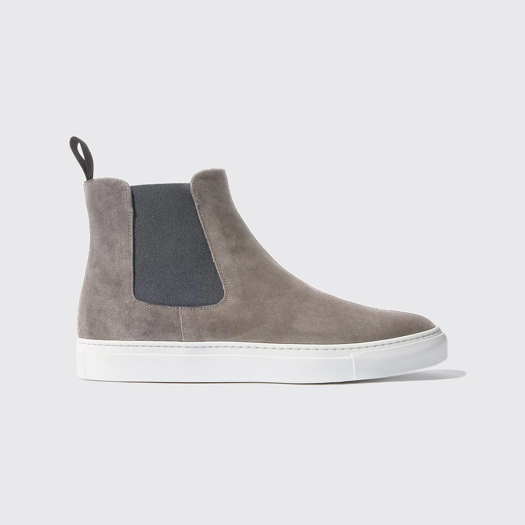 Grey Suede Kevin High Top Chelsea Sneaker Boots - AW24
