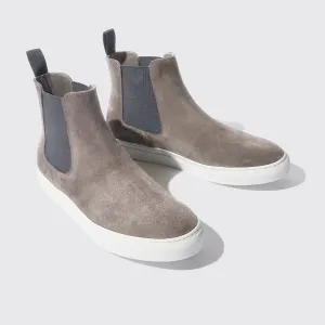 Grey Suede Kevin High Top Chelsea Sneaker Boots - AW24