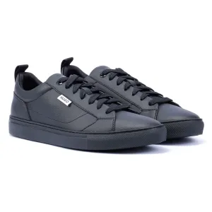 Hugo Morrie Tennis Men's Black Mono Trainers