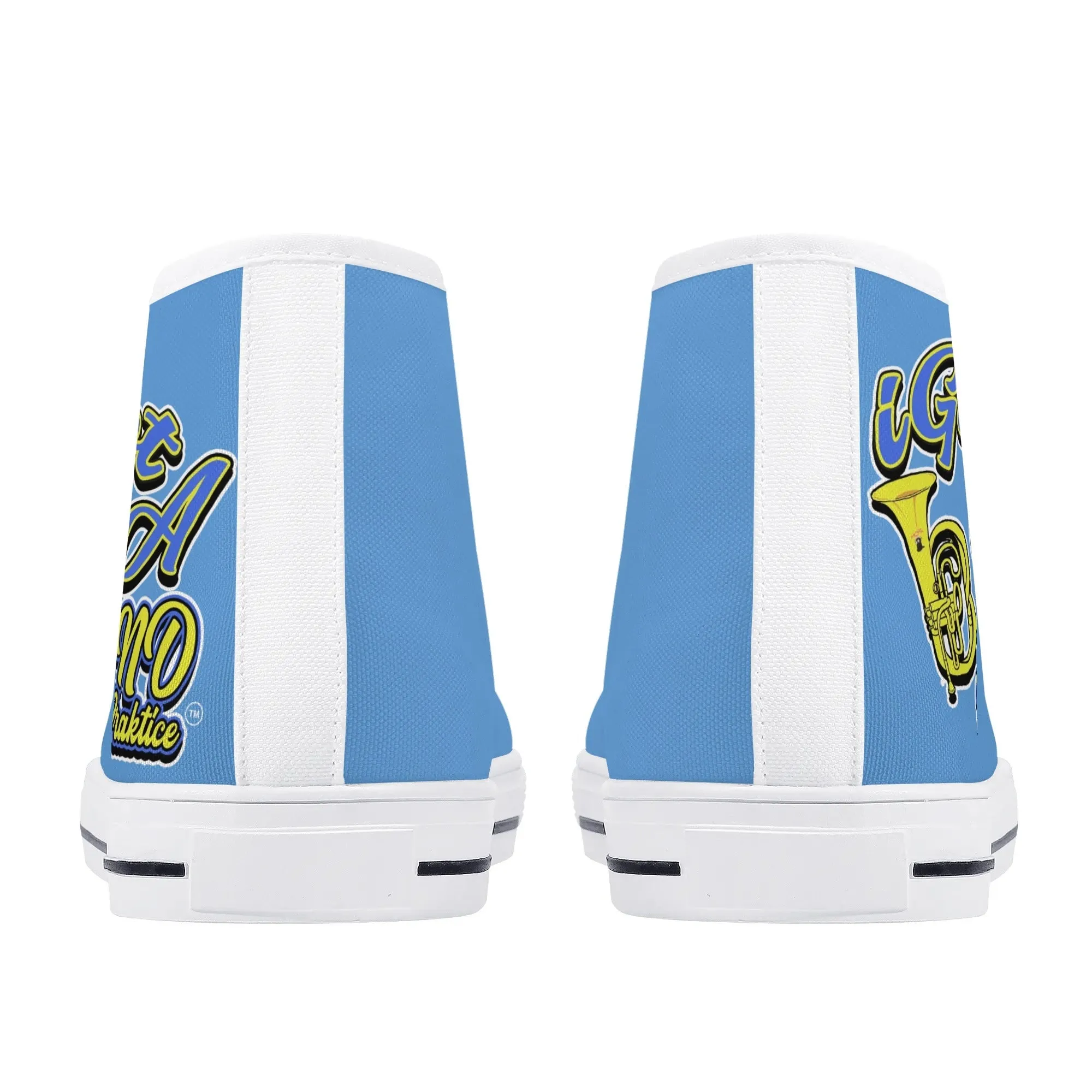 iGot Band Praktice Mens High Top Canvas Shoes - Customized Tongue