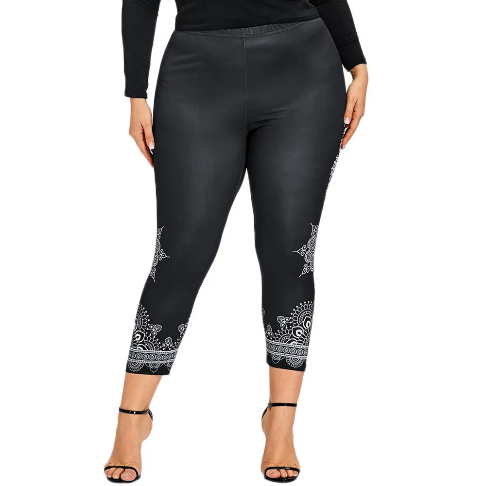 Indian Yoga Plus Size Leggings