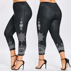 Indian Yoga Plus Size Leggings