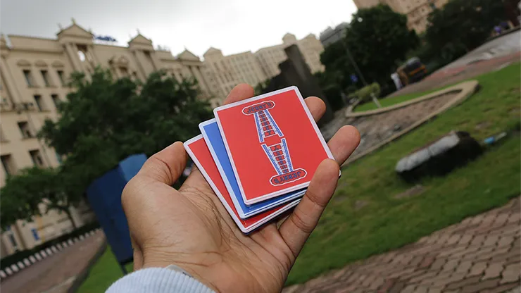 Jerry Nugget Cardistry Trainers 5 PACK (Red Double Backer) by Magic Encarta - Trick