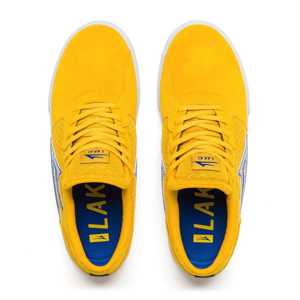 Lakai Cardiff Skate Shoes - Gold/Blue