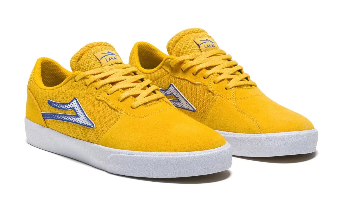 Lakai Cardiff Skate Shoes - Gold/Blue
