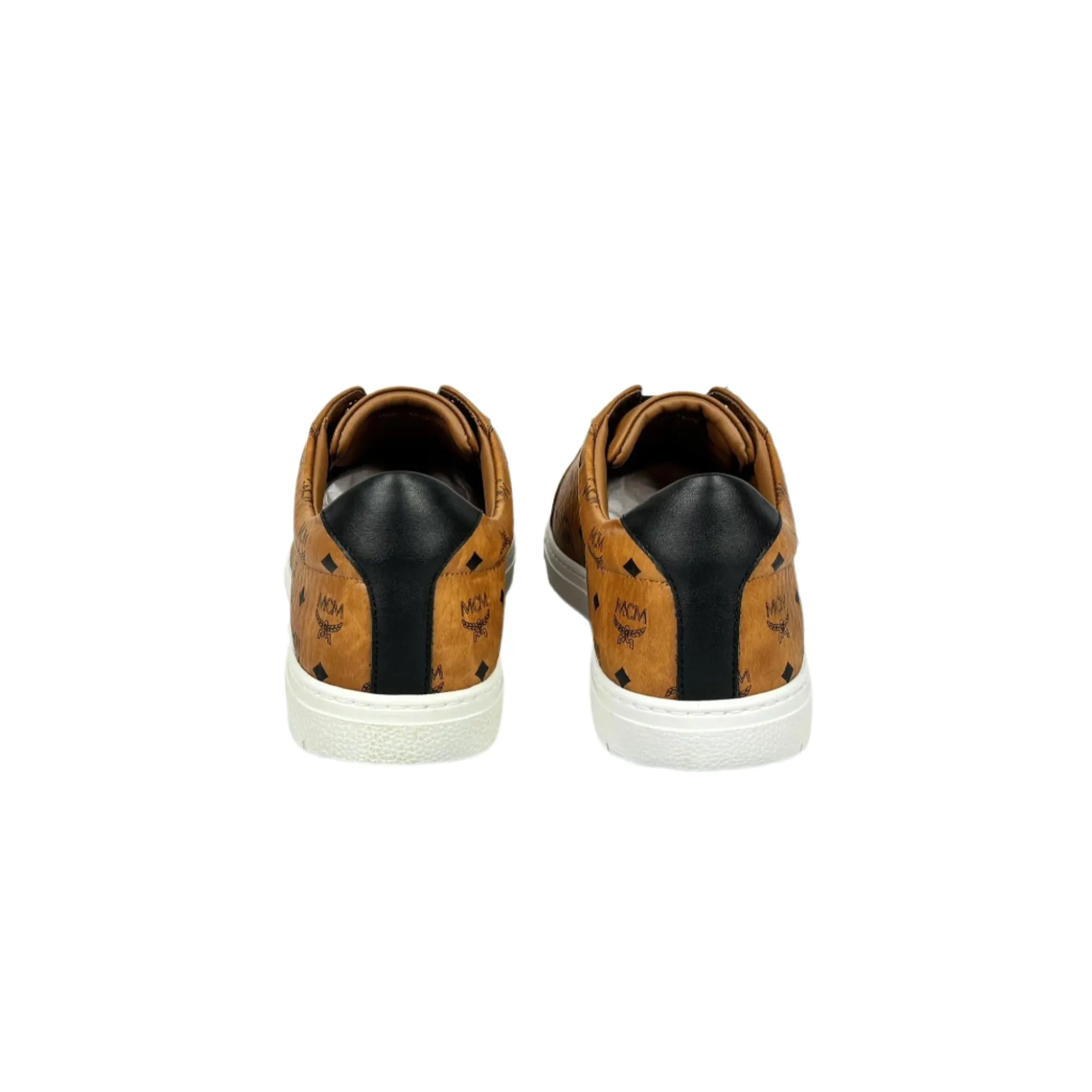 MCM Terrain Derby Visetos Cognac Low Top Sneakers