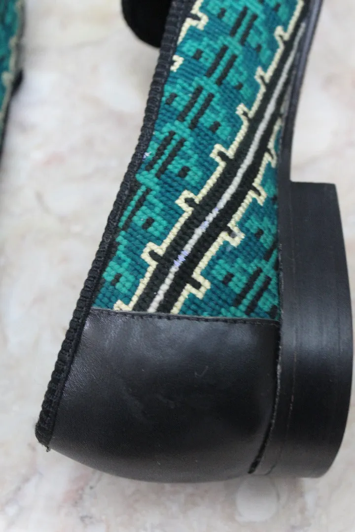 Mens Hand Made Tapestry Slippers