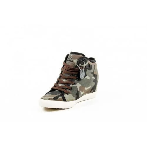 Multicolor 38 EUR - 8 US Olo Womens High Sneaker 71N10 71 GRETA CANVAS PATCH ROCK