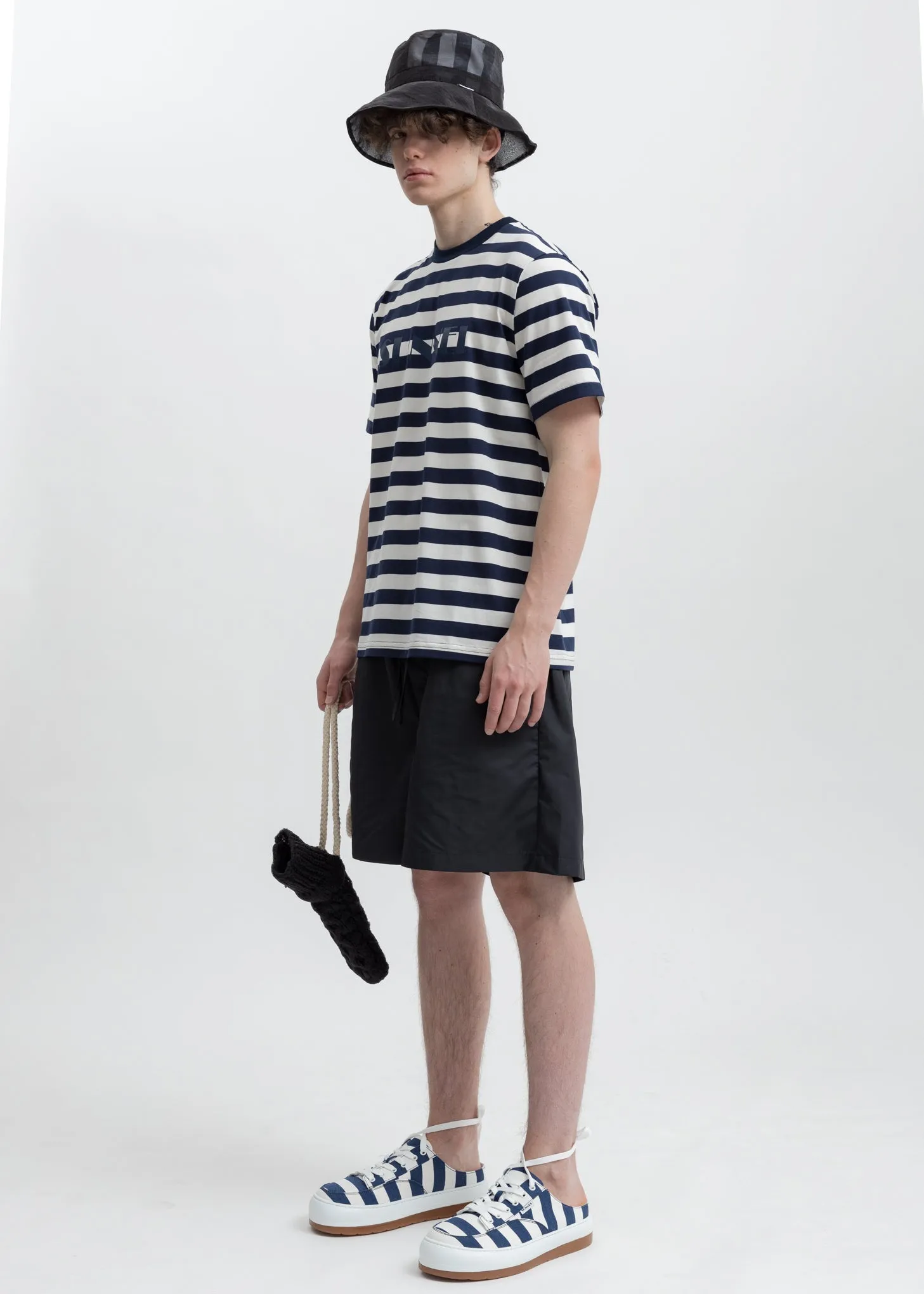 Navy Stripes Dreamy Sabot