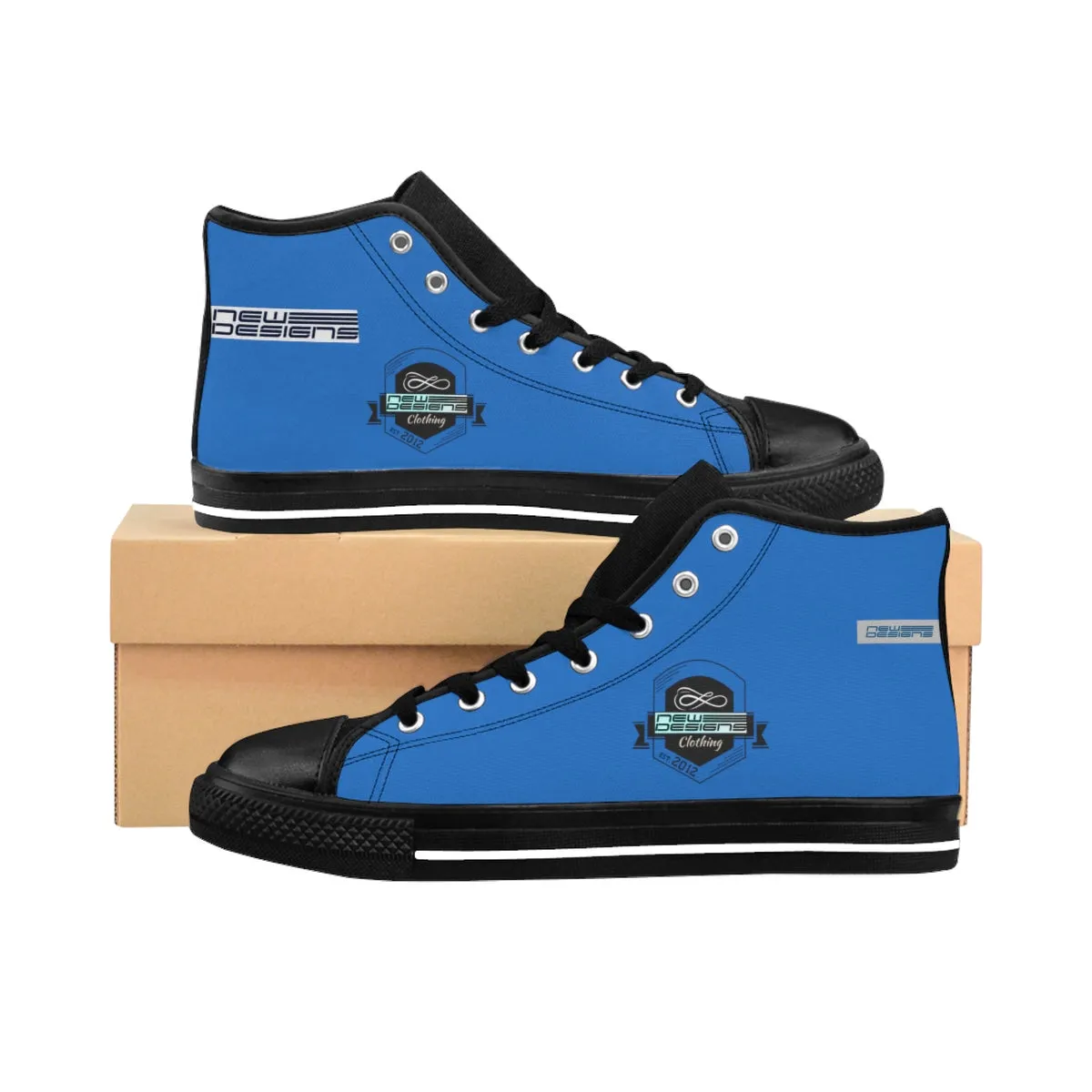 (ND) alt.logo -Men's High-top Sneakers (ND) Blue