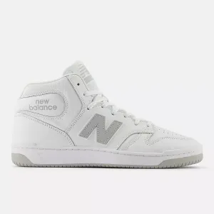 New Balance Numeric 480 High Skate Shoe in White and Grey