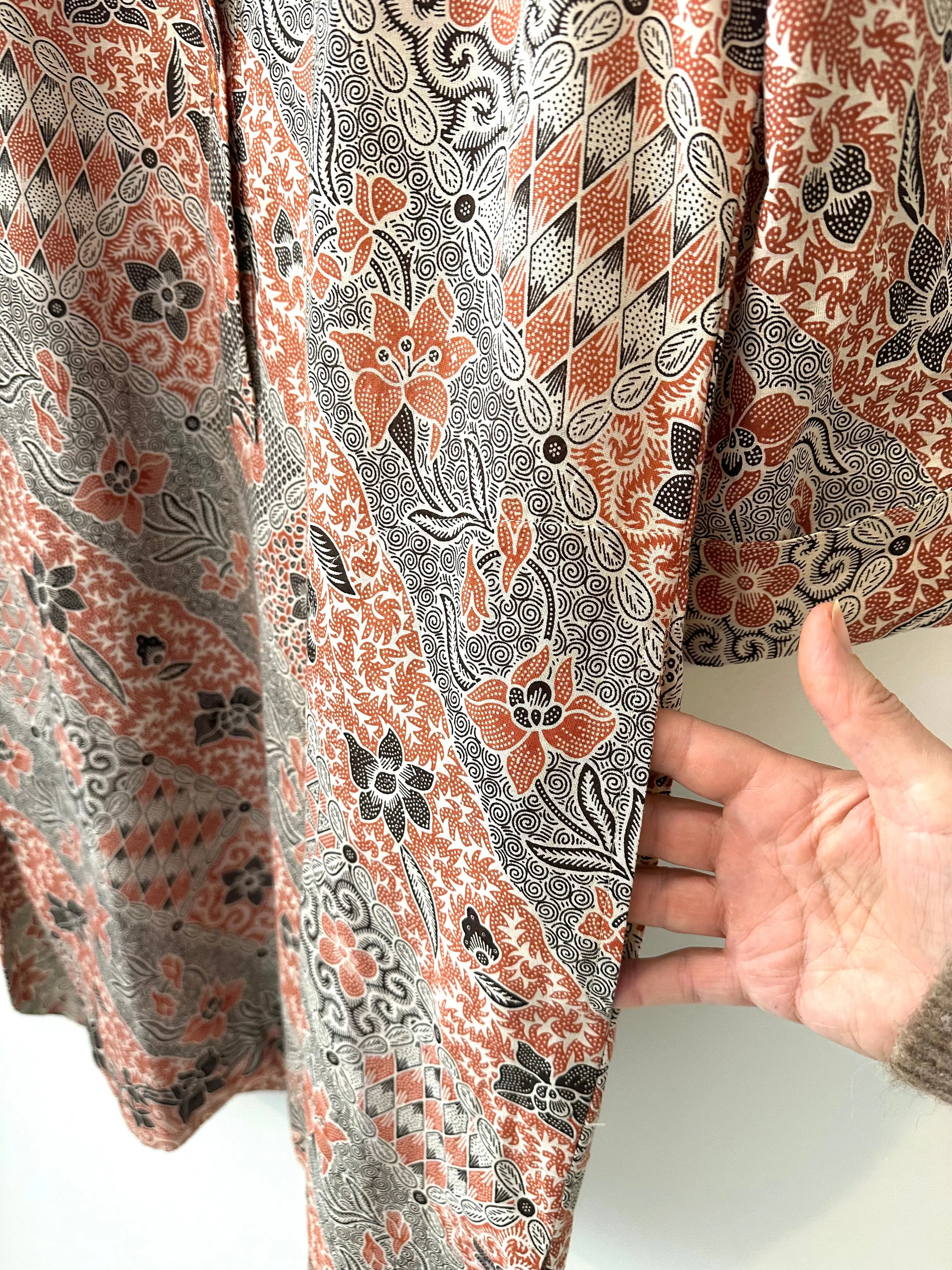New Yorker Dress in brown batik