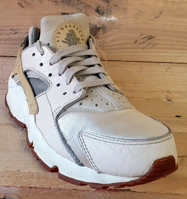 Nike Air Huarache Low Textile Trainers UK5/US7.5/EU38.5 683818-102 Oatmeal/White