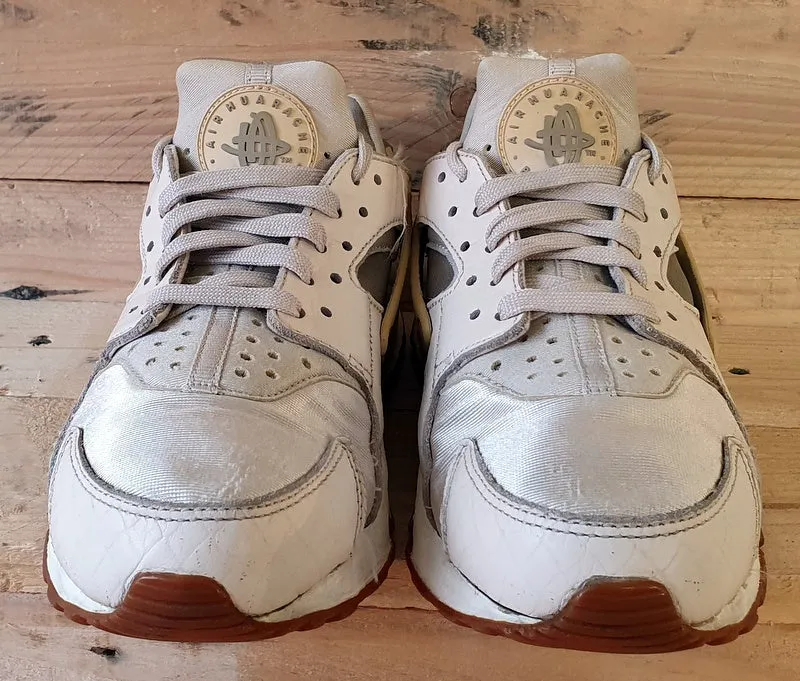 Nike Air Huarache Low Textile Trainers UK5/US7.5/EU38.5 683818-102 Oatmeal/White