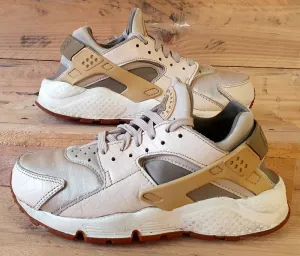 Nike Air Huarache Low Textile Trainers UK5/US7.5/EU38.5 683818-102 Oatmeal/White