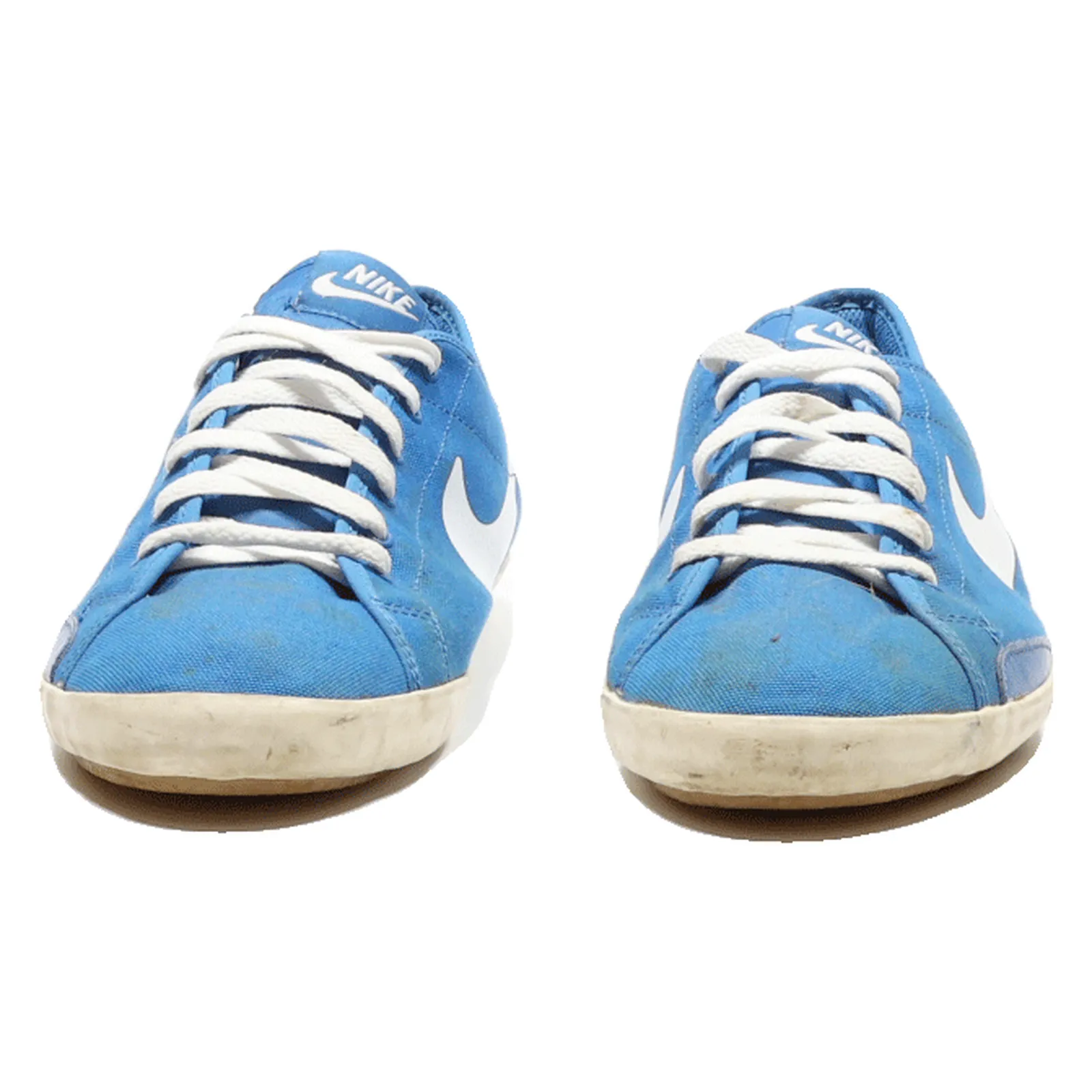 NIKE Low Top Trainers Blue Canvas Mens UK 9