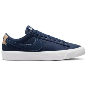 Nike SB Blazer Low Pro GT Premium Skateboard Shoe - Midnight Navy/Midnight Navy-White