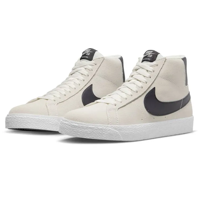 Nike SB Blazer Mid Skate Shoe - Phantom/Cave Purple-Phantom-White