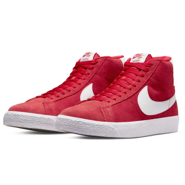 Nike SB Blazer Mid Skate Shoe - University Red/White-University Red