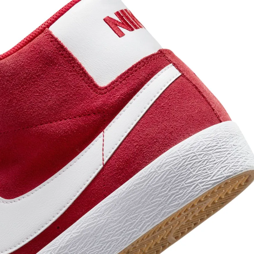 Nike SB Blazer Mid Skate Shoe - University Red/White-University Red