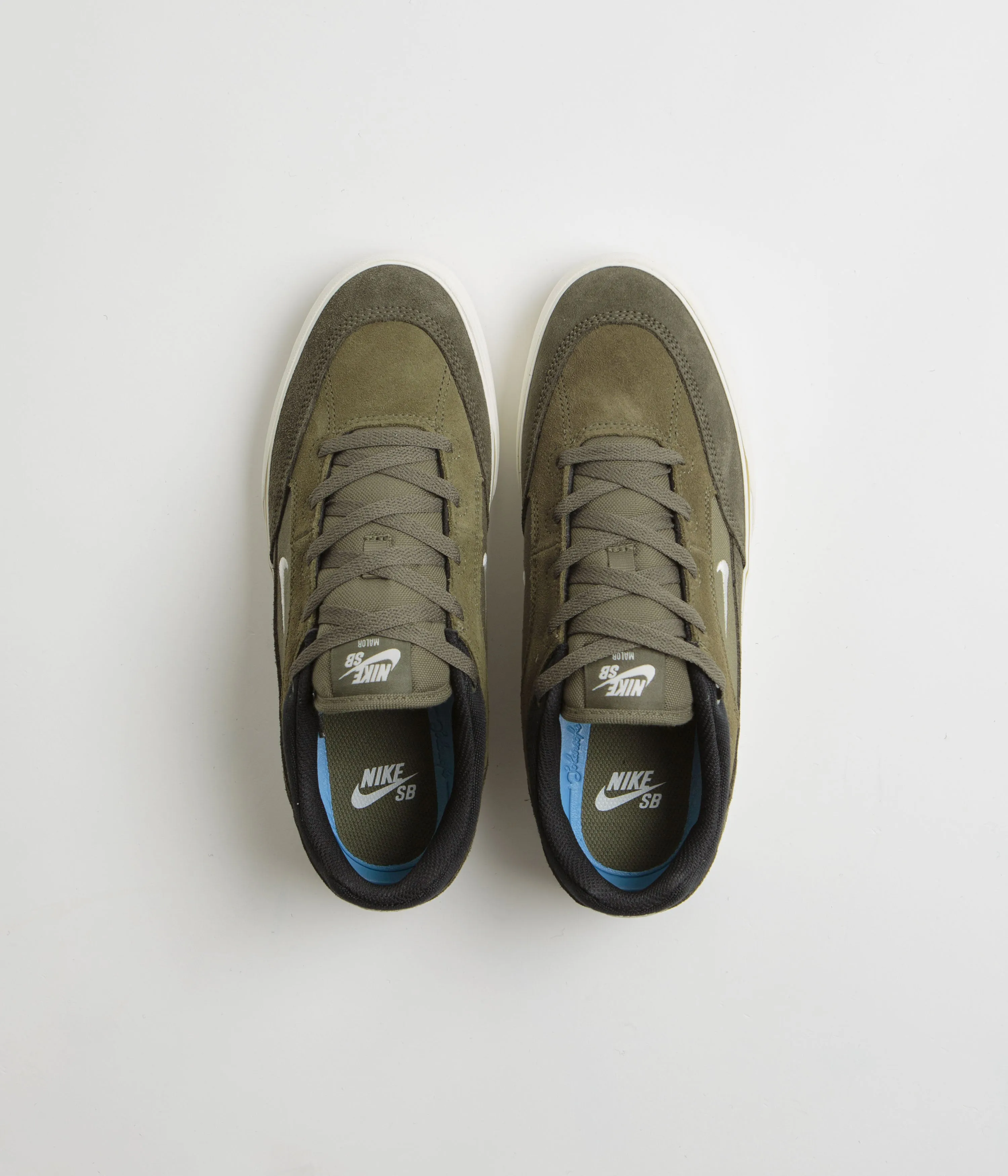 Nike SB Malor Shoes - Medium Olive / Sail - Cargo Khaki - Black