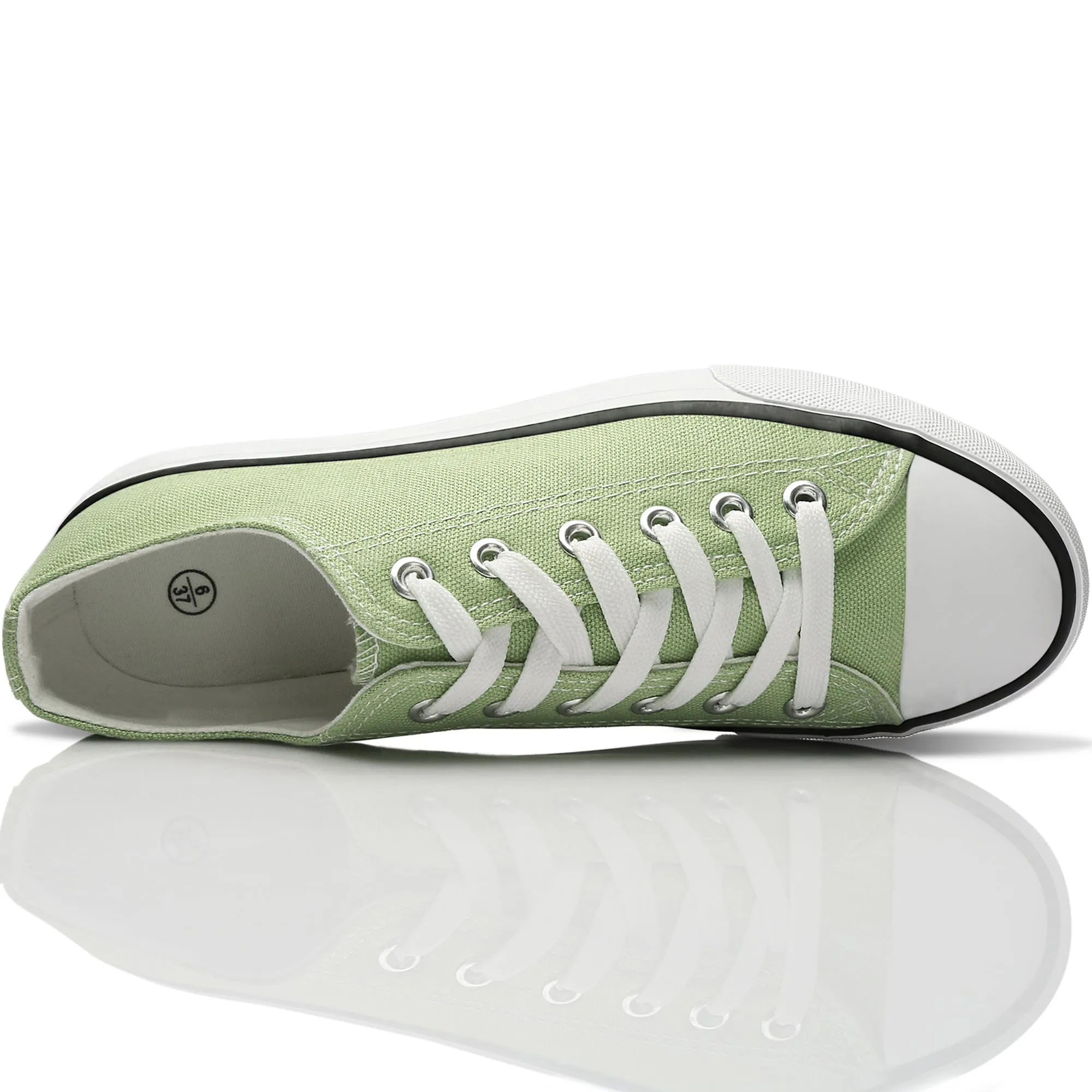 Obtaom Women’s Canvas Shoes Low Top Fashion Sneakers