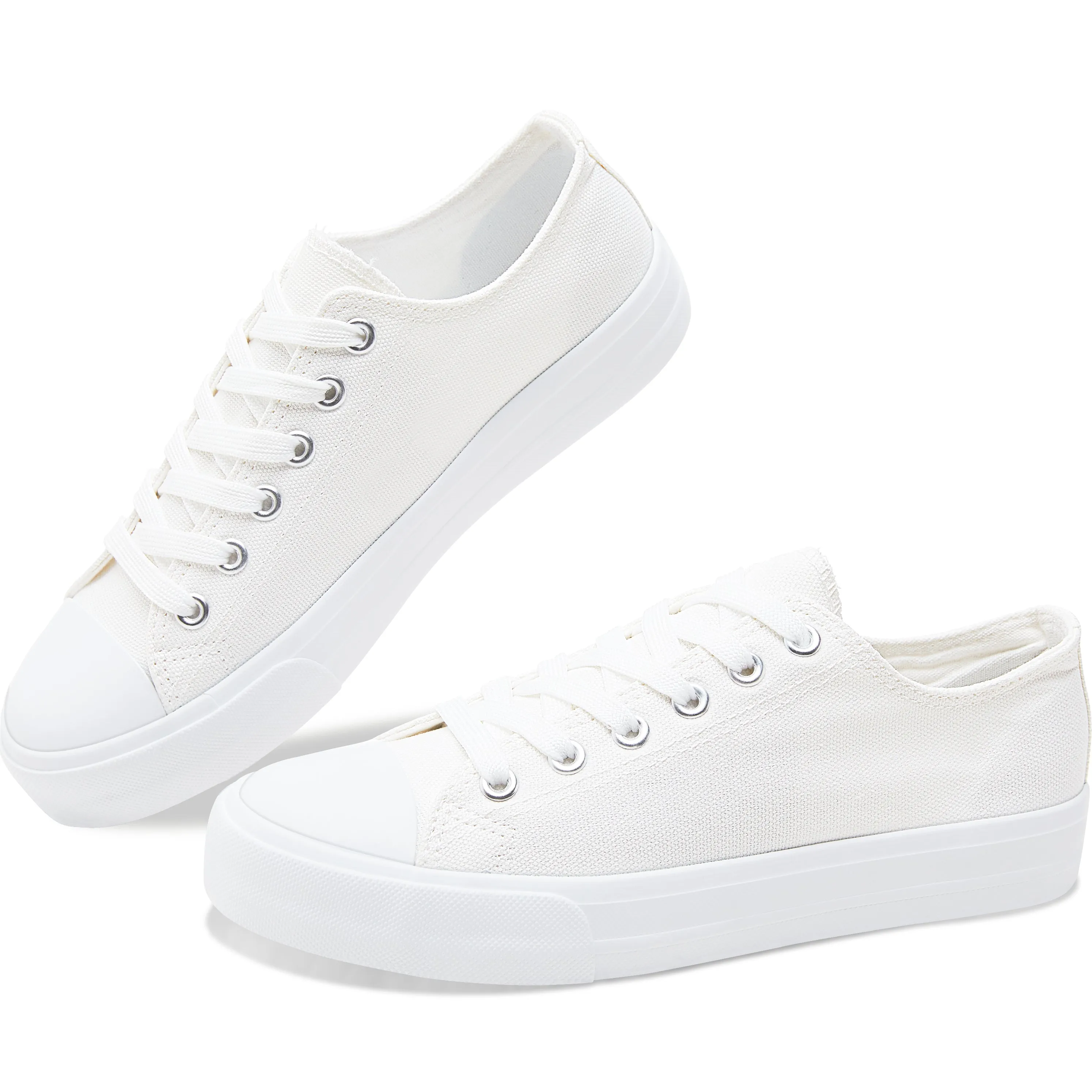 Obtaom Women’s Canvas Shoes Low Top Fashion Sneakers