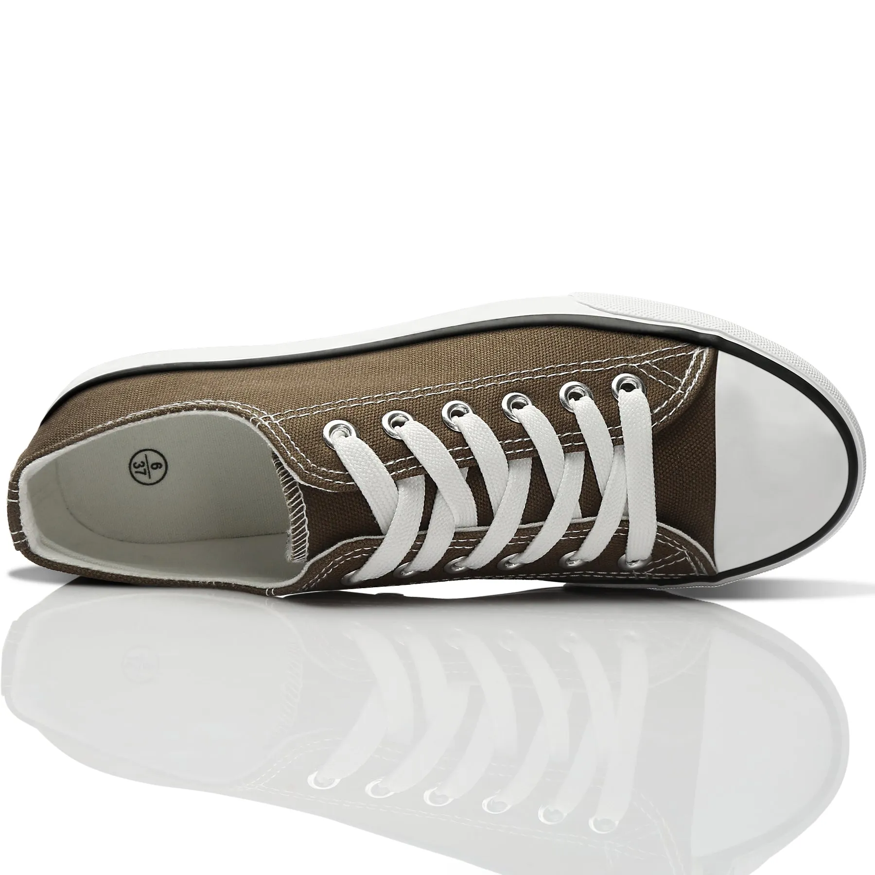 Obtaom Women’s Canvas Shoes Low Top Fashion Sneakers