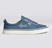 OCA Low Gjusta Steel Blue Canvas Sneaker Women