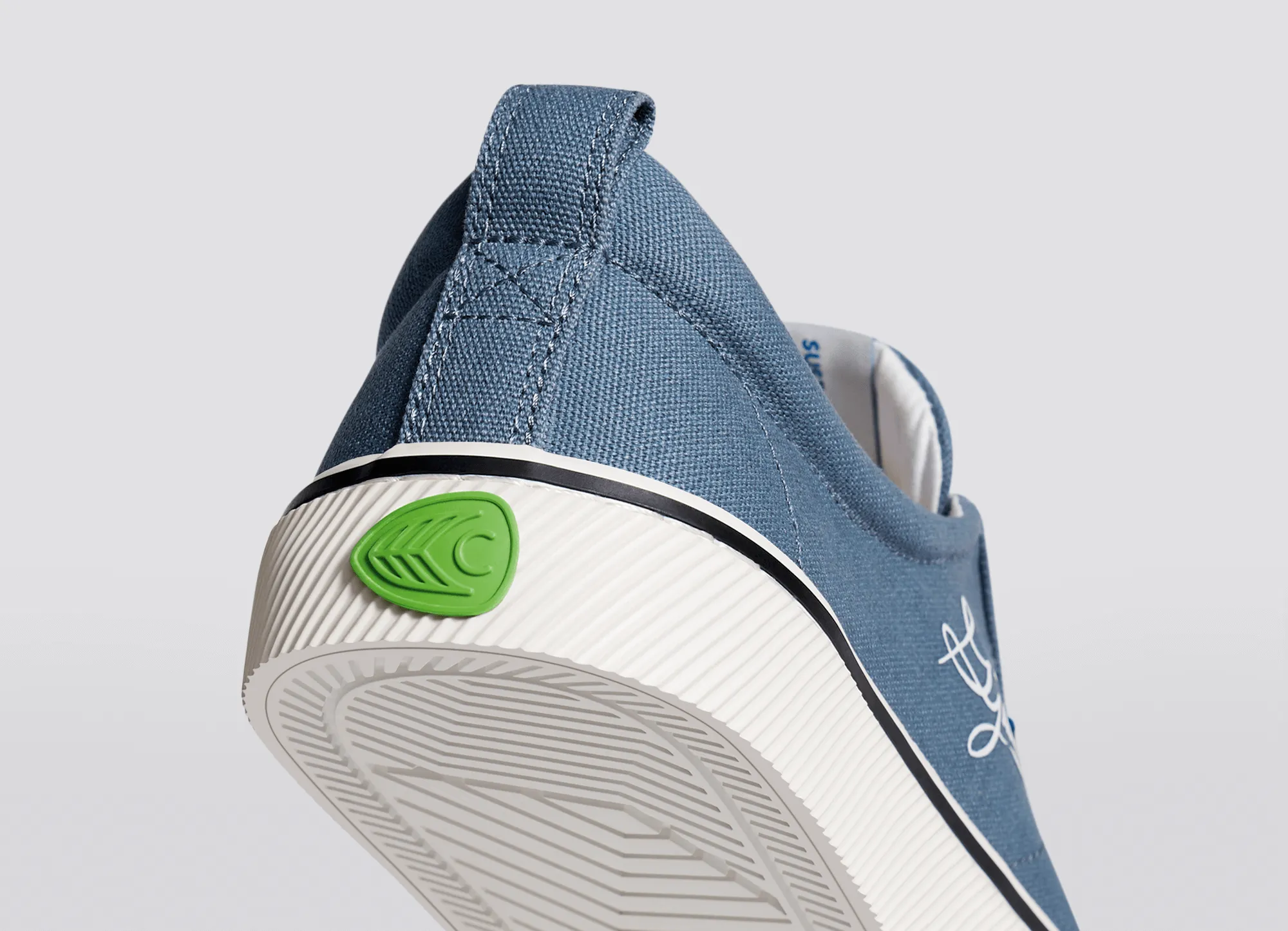 OCA Low Gjusta Steel Blue Canvas Sneaker Women