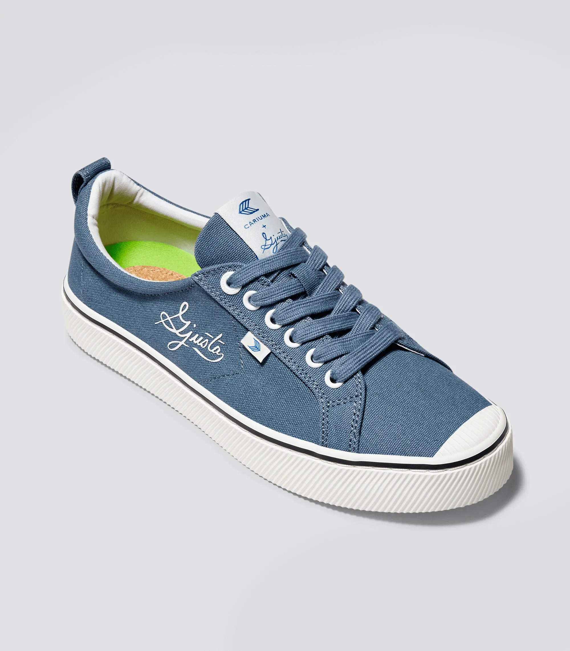 OCA Low Gjusta Steel Blue Canvas Sneaker Women