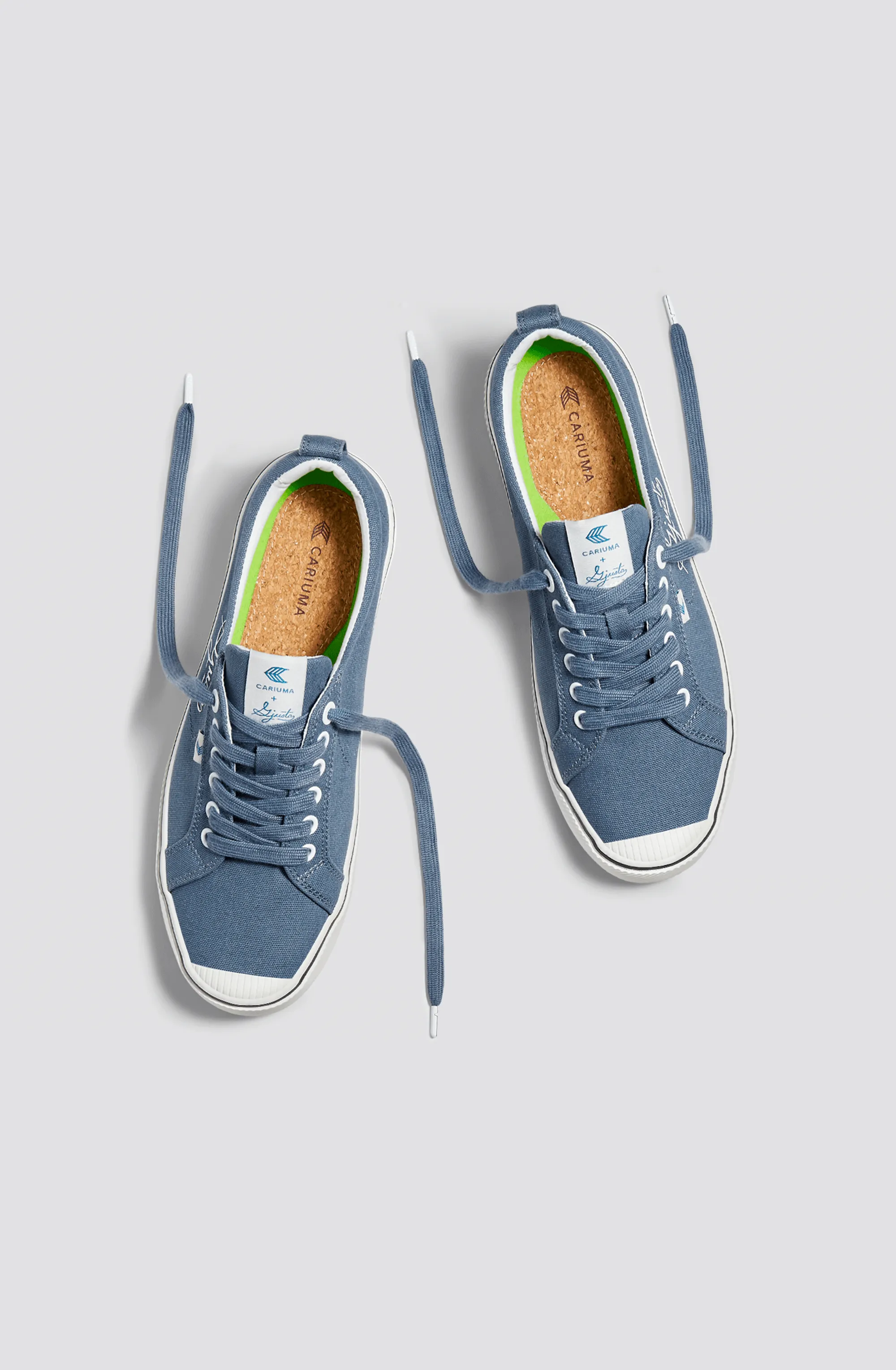 OCA Low Gjusta Steel Blue Canvas Sneaker Women