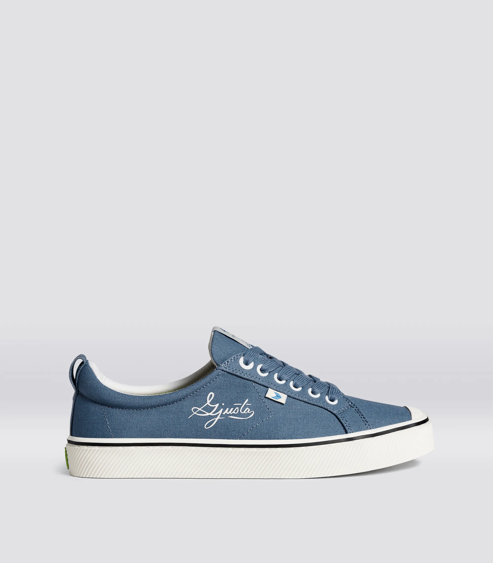 OCA Low Gjusta Steel Blue Canvas Sneaker Women