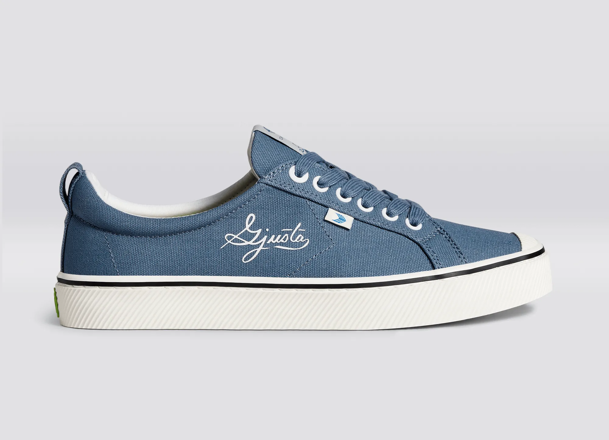OCA Low Gjusta Steel Blue Canvas Sneaker Women