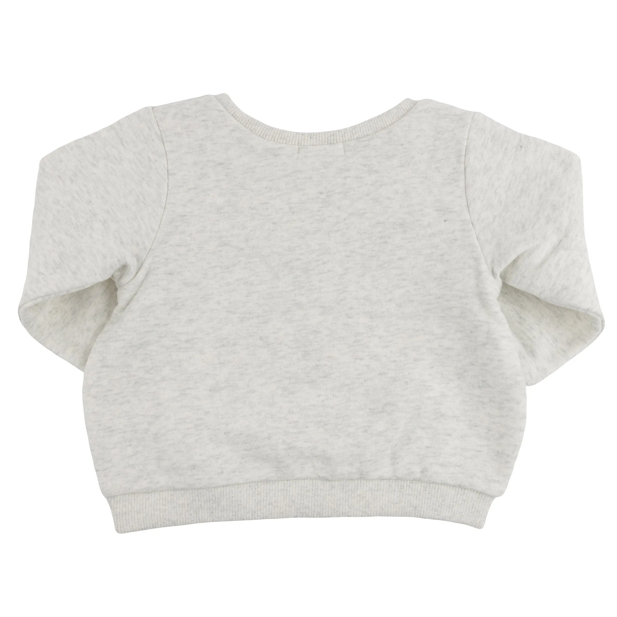 oh baby! Brooklyn Boxy Sweatshirt - Hockey Skate Applique - Heather Gray