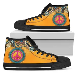Peace Vibrations High Top (Black Soles)