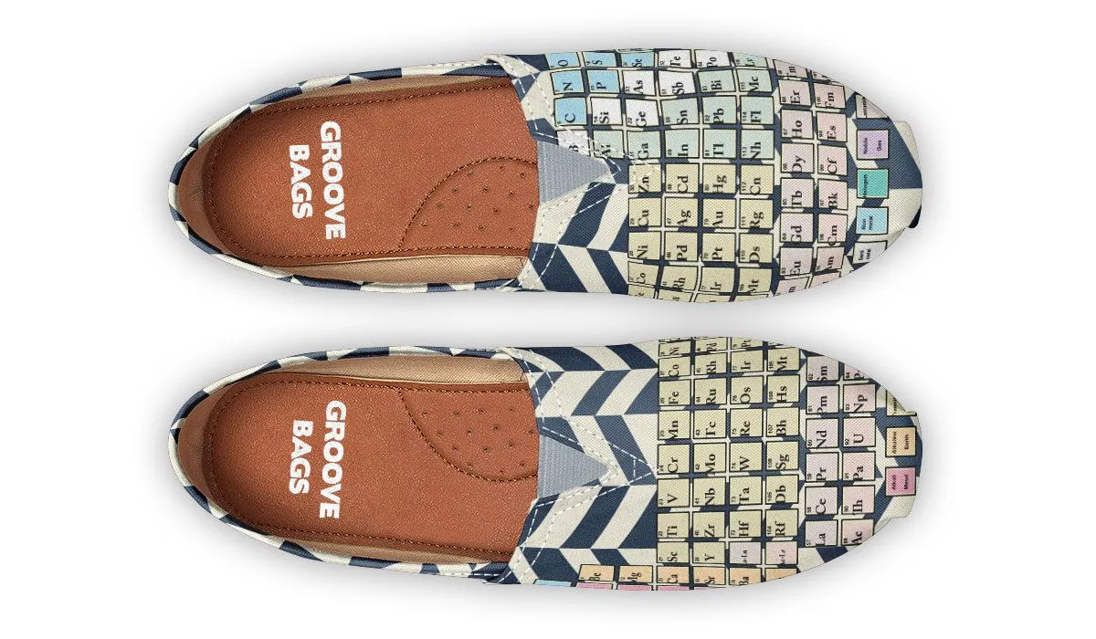Periodic Table Chevron Casual Shoes
