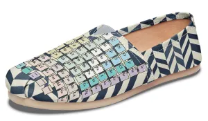 Periodic Table Chevron Casual Shoes