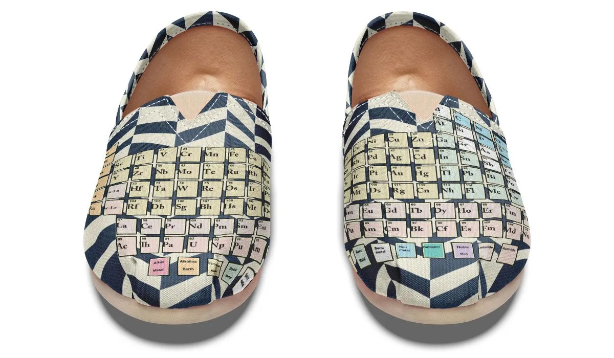Periodic Table Chevron Casual Shoes