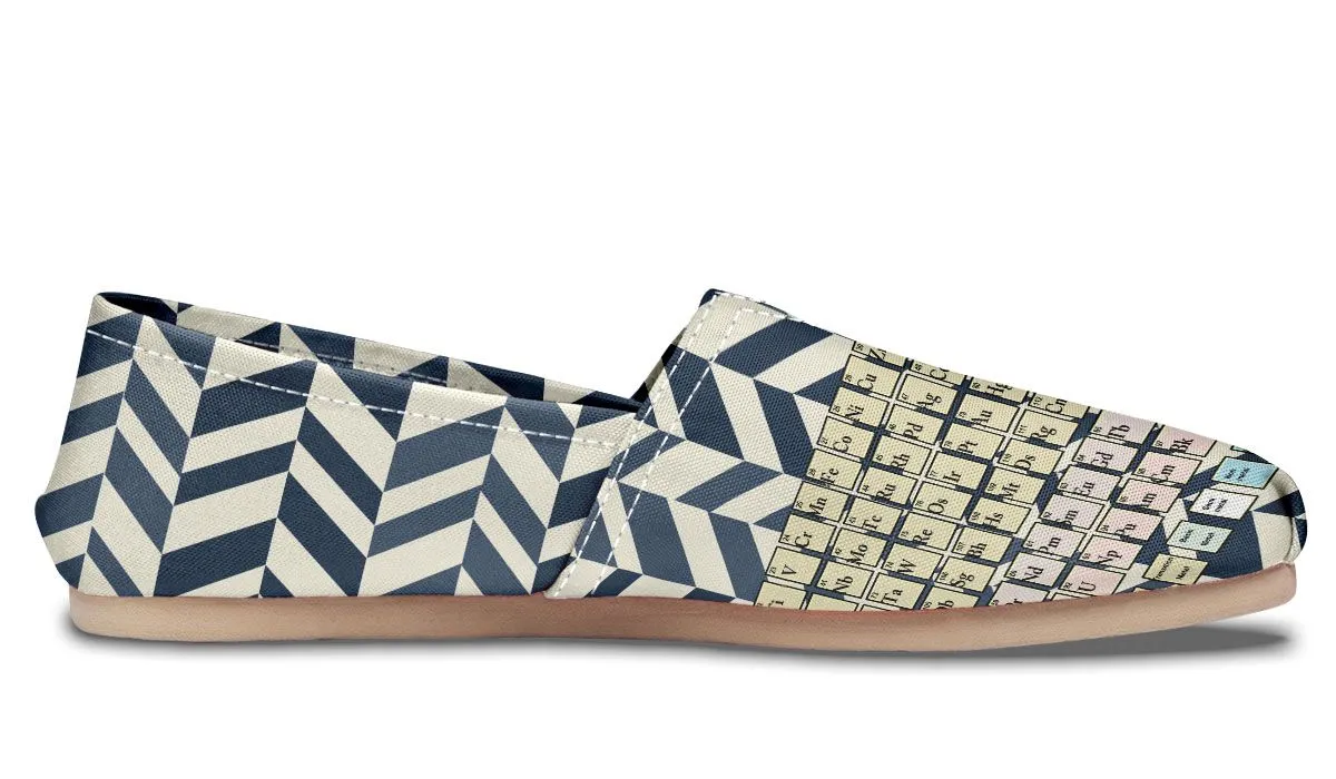 Periodic Table Chevron Casual Shoes